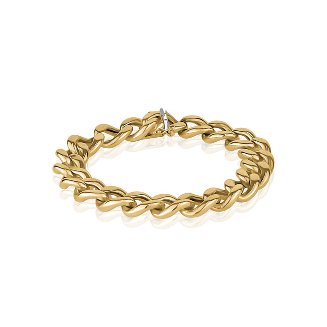 Estate 18 Karat Yellow Gold Link Bracelet