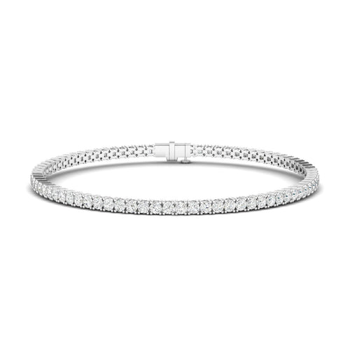 Lab Grown Classic 4 Prong Tennis Bracelets (F+ Color -VS+ Clarity)