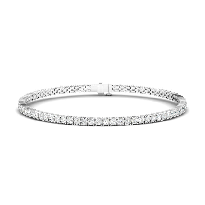 Lab Grown Classic 4 Prong Tennis Bracelets (F+ Color -VS+ Clarity)