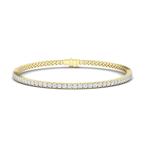 Lab Grown Classic 4 Prong Tennis Bracelets (F+ Color -VS+ Clarity)