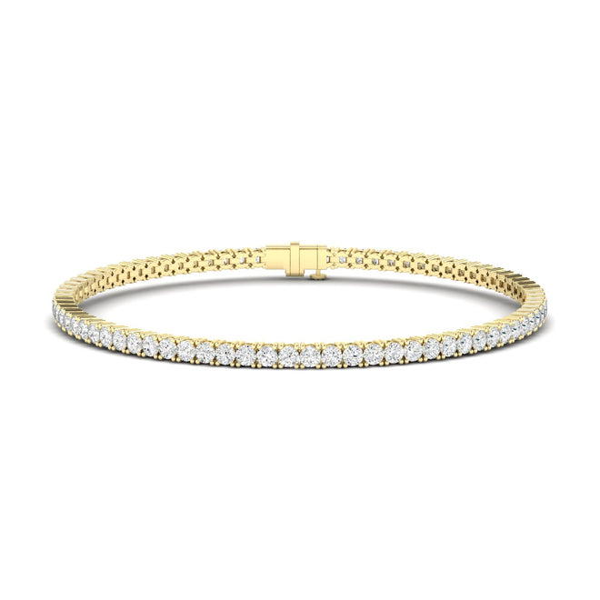 Lab Grown Classic 4 Prong Tennis Bracelets (F+ Color -VS+ Clarity)