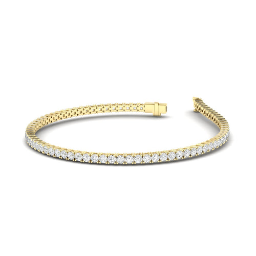 Lab Grown Classic 4 Prong Tennis Bracelets (F+ Color -VS+ Clarity)