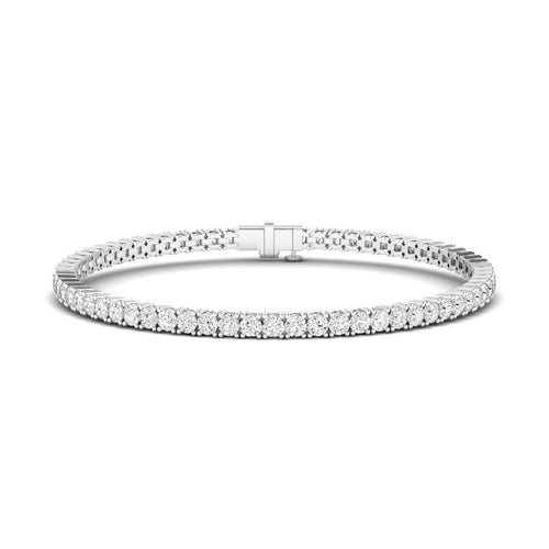 Lab Grown Classic 4 Prong Tennis Bracelets (F+ Color -VS+ Clarity)