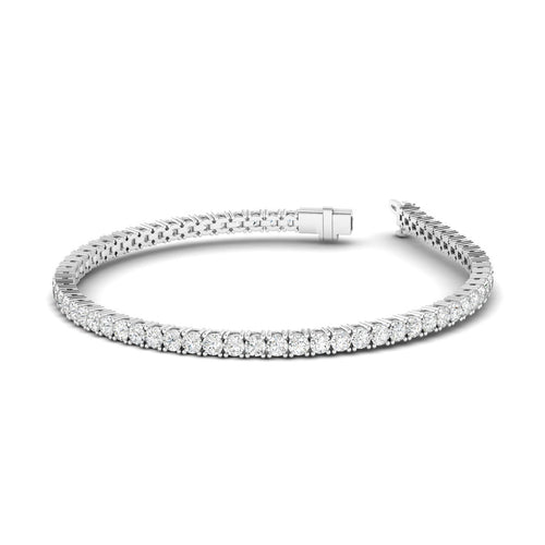Lab Grown Classic 4 Prong Tennis Bracelets (F+ Color -VS+ Clarity)