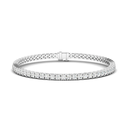 Lab Grown Classic 4 Prong Tennis Bracelets (F+ Color -VS+ Clarity)
