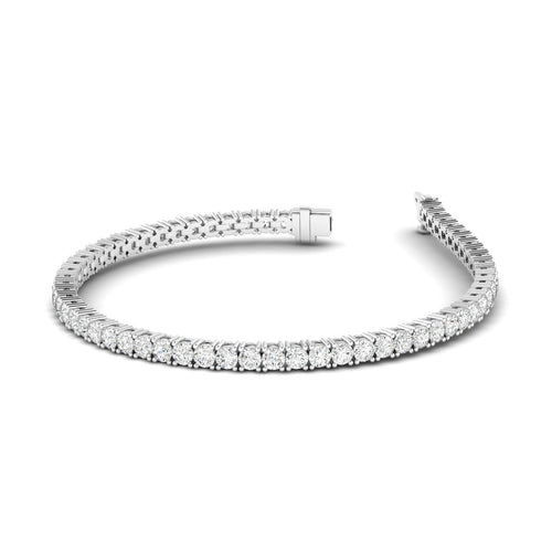Lab Grown Classic 4 Prong Tennis Bracelets (F+ Color -VS+ Clarity)