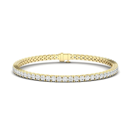 Lab Grown Classic 4 Prong Tennis Bracelets (F+ Color -VS+ Clarity)