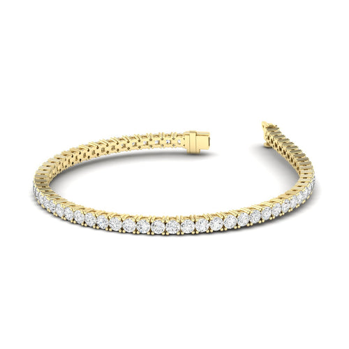 Lab Grown Classic 4 Prong Tennis Bracelets (F+ Color -VS+ Clarity)