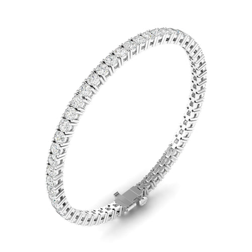 Lab Grown Classic 4 Prong Tennis Bracelets (F+ Color -VS+ Clarity)