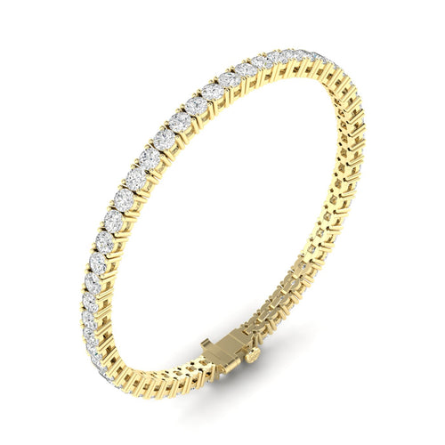Lab Grown Classic 4 Prong Tennis Bracelets (F+ Color -VS+ Clarity)