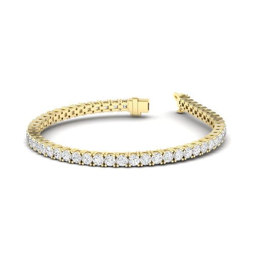 Lab Grown Classic 4 Prong Tennis Bracelets (F+ Color -VS+ Clarity)
