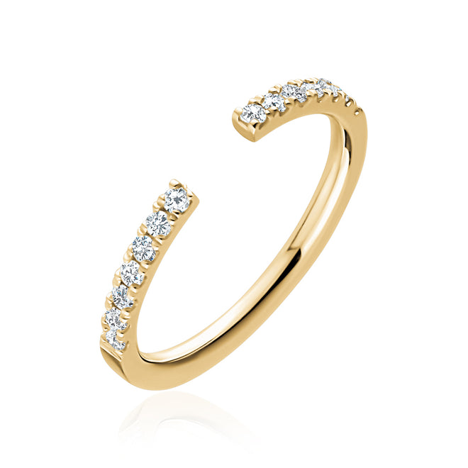 14 Karat Yellow Gold Open Stacking Ring