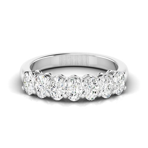 Lab Grown 7 - Stone Oval Basket Diamond Ring (F+ Color-VS+Clarity)