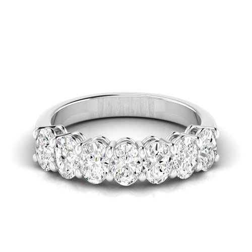 Lab Grown 7 - Stone Oval Basket Diamond Ring (F+ Color-VS+Clarity)