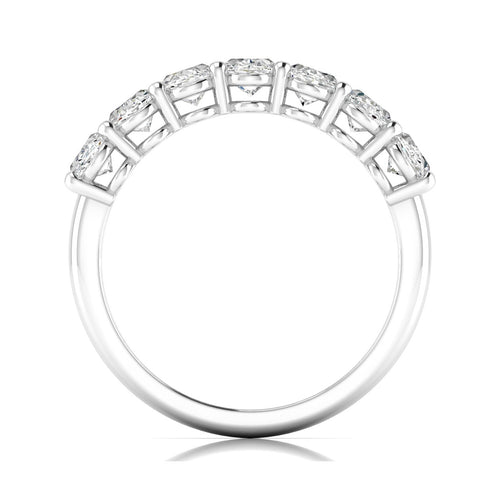 Lab Grown 7 - Stone Oval Basket Diamond Ring (F+ Color-VS+Clarity)