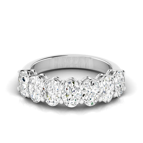 Lab Grown 7 - Stone Oval Basket Diamond Ring (F+ Color-VS+Clarity)