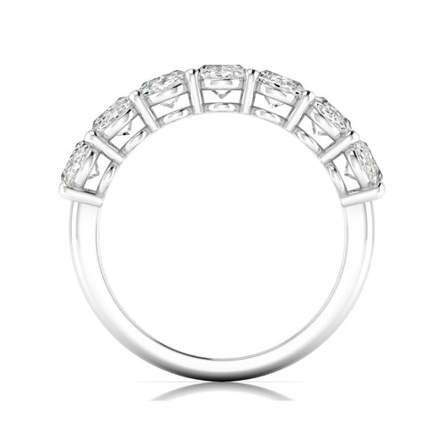 Lab Grown 7 - Stone Oval Basket Diamond Ring (F+ Color-VS+Clarity)