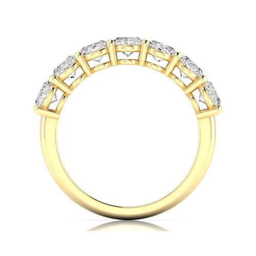 Lab Grown 7 - Stone Oval Basket Diamond Ring (F+ Color-VS+Clarity)