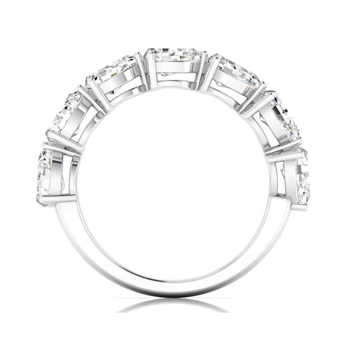 14 Karat Gold 7-Stone East-West Pear-Shape Lab Grown Diamond Ring(F+ Color VS+ Clarity)
