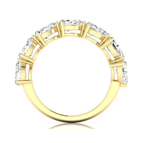 14 Karat Gold 7-Stone East-West Pear-Shape Lab Grown Diamond Ring(F+ Color VS+ Clarity)