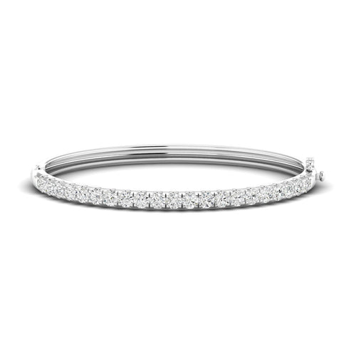 Lab Grown Diamond Bangle Bracelet (3.00 Carats Total Weight F+Color VS+Clarity)