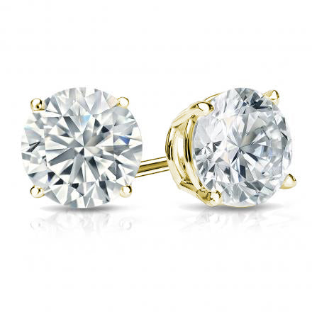 Lab Grown Diamond Classic 4 Prong Stud Earrings (F+ Color-VS+ Clarity)