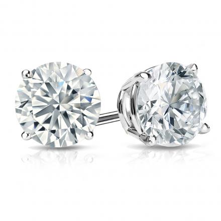 Lab Grown Diamond Classic 4 Prong Stud Earrings (F+ Color-VS+ Clarity)