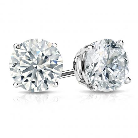 Lab Grown Diamond 4 -Prong Classic Stud Earrings (F+ Color-VS+ Clarity)