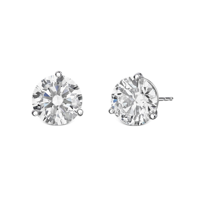 14 Karat Lab Grown Diamond "Martini" Stud Earrings (F+Color- VS+ Clarity)