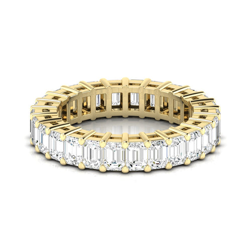 14 Karat Lab Grown Emerald Cut Eternity Band (F+ Color-VS+Clarity) - Paul Nudelman Jewellers