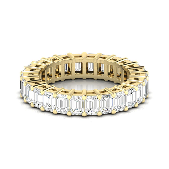 14 Karat Lab Grown Emerald Cut Eternity Band (F+ Color-VS+Clarity) - Paul Nudelman Jewellers