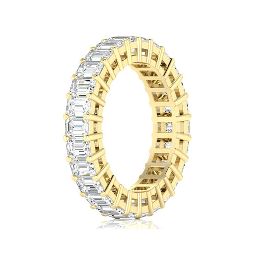 14 Karat Lab Grown Emerald Cut Eternity Band (F+ Color-VS+Clarity) - Paul Nudelman Jewellers