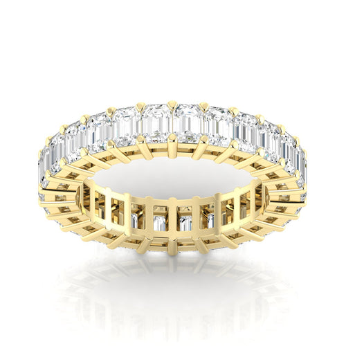 14 Karat Lab Grown Emerald Cut Eternity Band (F+ Color-VS+Clarity) - Paul Nudelman Jewellers
