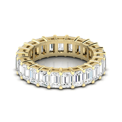 14 Karat Lab Grown Emerald Cut Eternity Band (F+ Color-VS+Clarity) - Paul Nudelman Jewellers