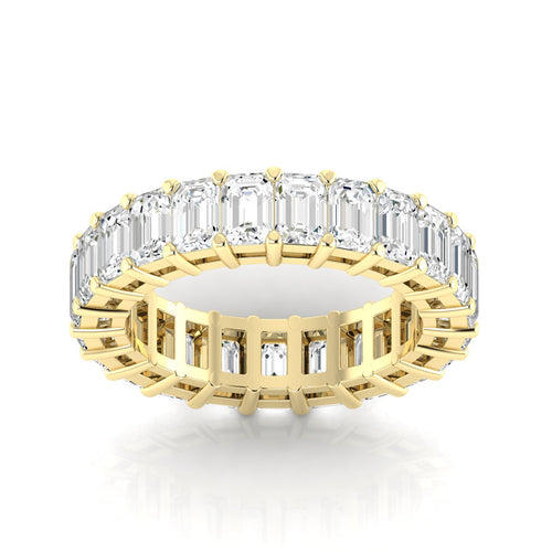 14 Karat Lab Grown Emerald Cut Eternity Band (F+ Color-VS+Clarity) - Paul Nudelman Jewellers