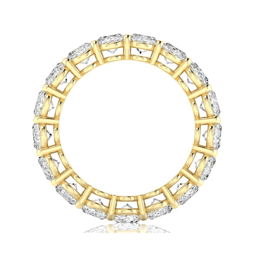 14 Karat White Gold Lab Grown Oval Diamond Eternity Band (5.00 total weight F+Color VS+ Clarity)) - Paul Nudelman Jewellers