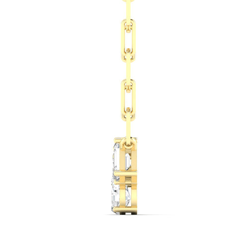 14 Karat Gold Multi-Shape Cluster Lab Grown Diamond Necklace - Paul Nudelman Jewellers