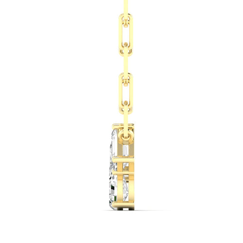 14 Karat Gold Multi-Shape Cluster Lab Grown Diamond Necklace - Paul Nudelman Jewellers