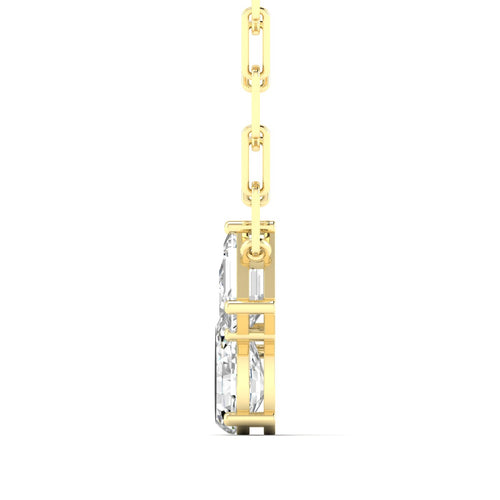 14 Karat Gold Multi-Shape Cluster Lab Grown Diamond Necklace - Paul Nudelman Jewellers