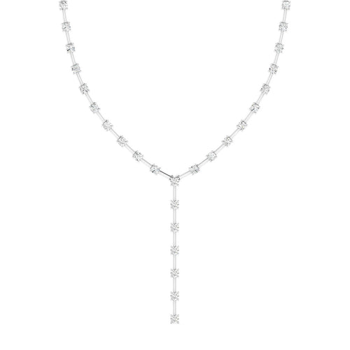 14 Karat Lab Grown Diamond "Y" Necklace (2.20 Carats Total Weight F+ Color VS+ Clarity)