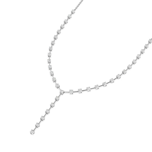 14 Karat Lab Grown Diamond "Y" Necklace (2.20 Carats Total Weight F+ Color VS+ Clarity)