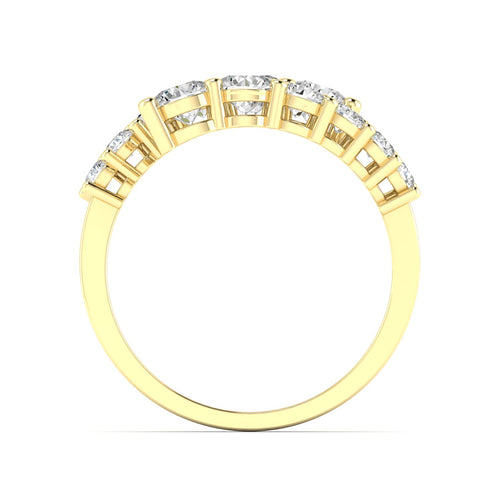 14 Karat Lab Grown Graduated Bypass Ring (1.50 Total Carat Weight F+ Color-VS Clarity)