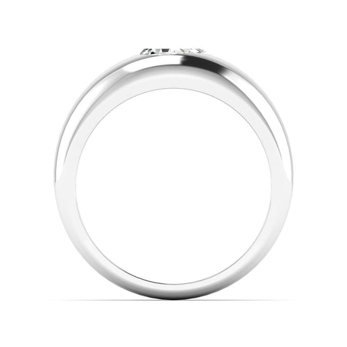 Lab Grown Pear-Shape Domed Diamond Ring