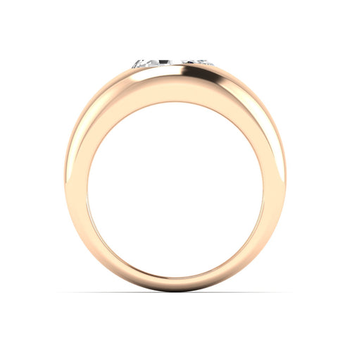 Lab Grown Pear-Shape Domed Diamond Ring