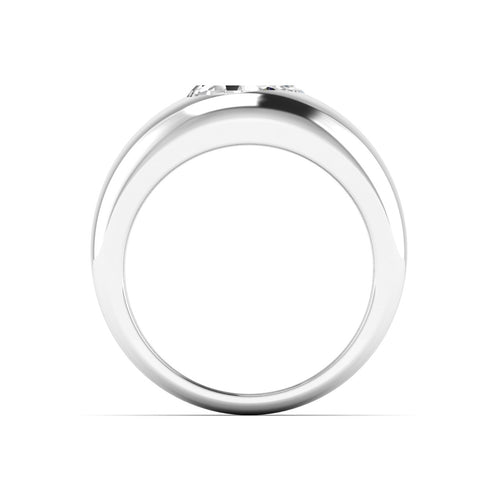 Lab Grown Pear-Shape Domed Diamond Ring