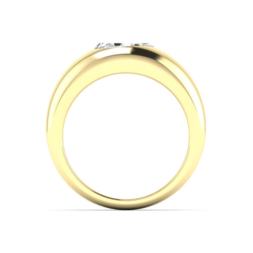 Lab Grown Pear-Shape Domed Diamond Ring