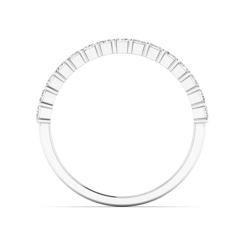 Lab Grown Emerald Cut Diamond Band (1.00 Total Carat Weight F+ Color-VS+ Clarity)