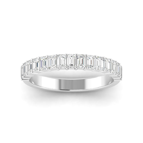 Lab Grown Emerald Cut Diamond Band (1.00 Total Carat Weight F+ Color-VS+ Clarity)
