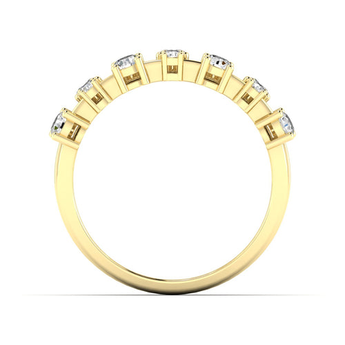 Lab Grown Multi-Size Diamond Ring (0.85 Total Carat Weight F+ Color+ VS+ Clarity)