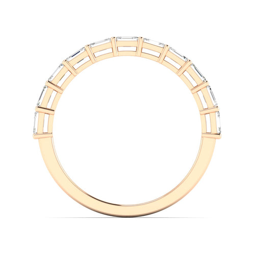Lab Grown Emerald Cut East-West Diamond Ring (1.00 Total Carat Weight F+Color VS+Clarity)
